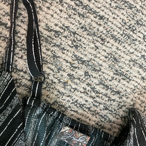 Black and White Striped Jump Suit - Picture 4 of 4